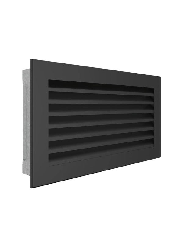 Griglia di ventilazione per camino Nera- Hide 17x30