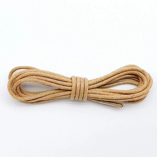 2 paia di cordoncini in cotone di 100 cm - Cordoncini rotondi di 2,5 mm - Cordoncini rotondi resistenti - Cordoncini duraturi - Cordoncini per stivali - Cordoncini in pelle impermeabili - Per scarpe e stivali eleganti