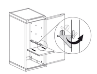 Armadio da Esterno 34x40x85 cm 1 Anta 1 Ripiano in Resina Grigio