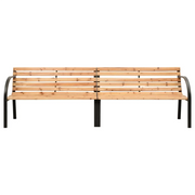 Panca da Giardino Doppia 225 cm in Legno Massello di Abete 319575