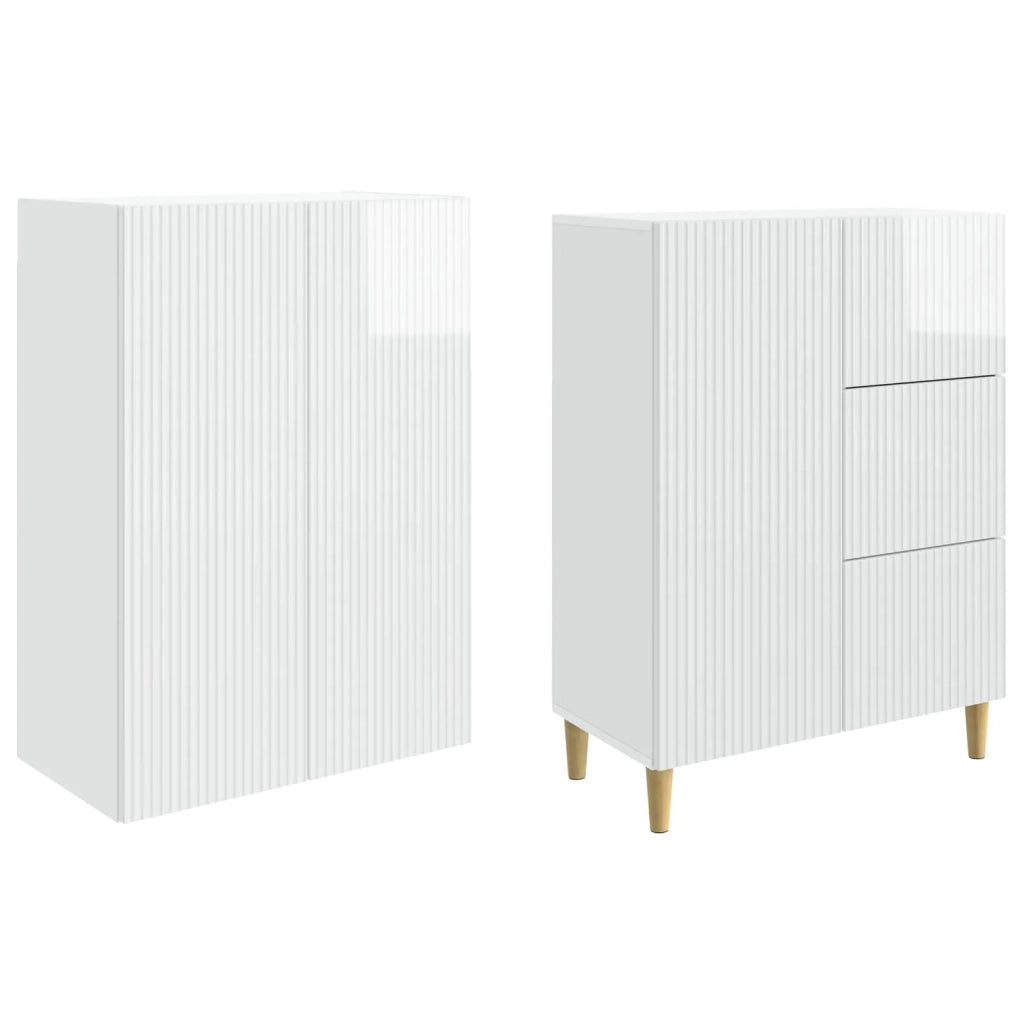 Set di armadi 2 pcs 66 x 34,5 x 90 cm Legno ingegnerizzato