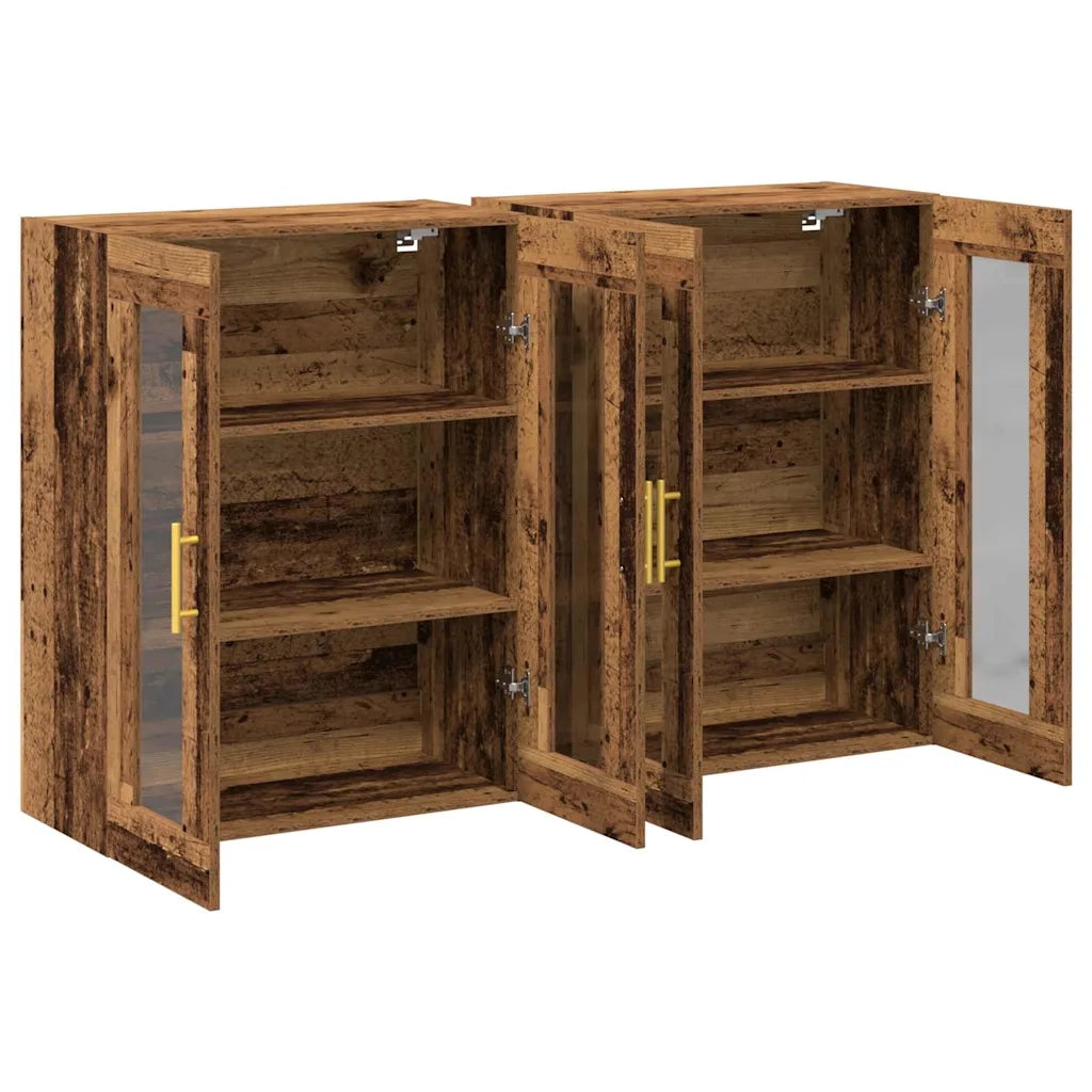Armadi da Parete 2 pcs Legno vecchio 69,5 x 34 x 90 cm 3334305