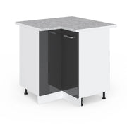 Vicco Mobile ad angolo cucina Antracite lucido 75.6 cm , PL Marmo
