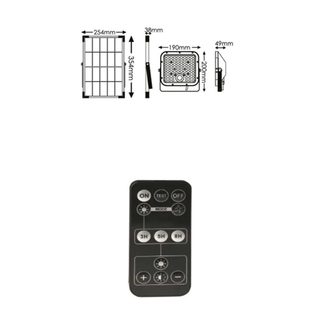 Faro Esterno Moderno Weston Pc Nero Led Integrato 30W 6000K Ip65