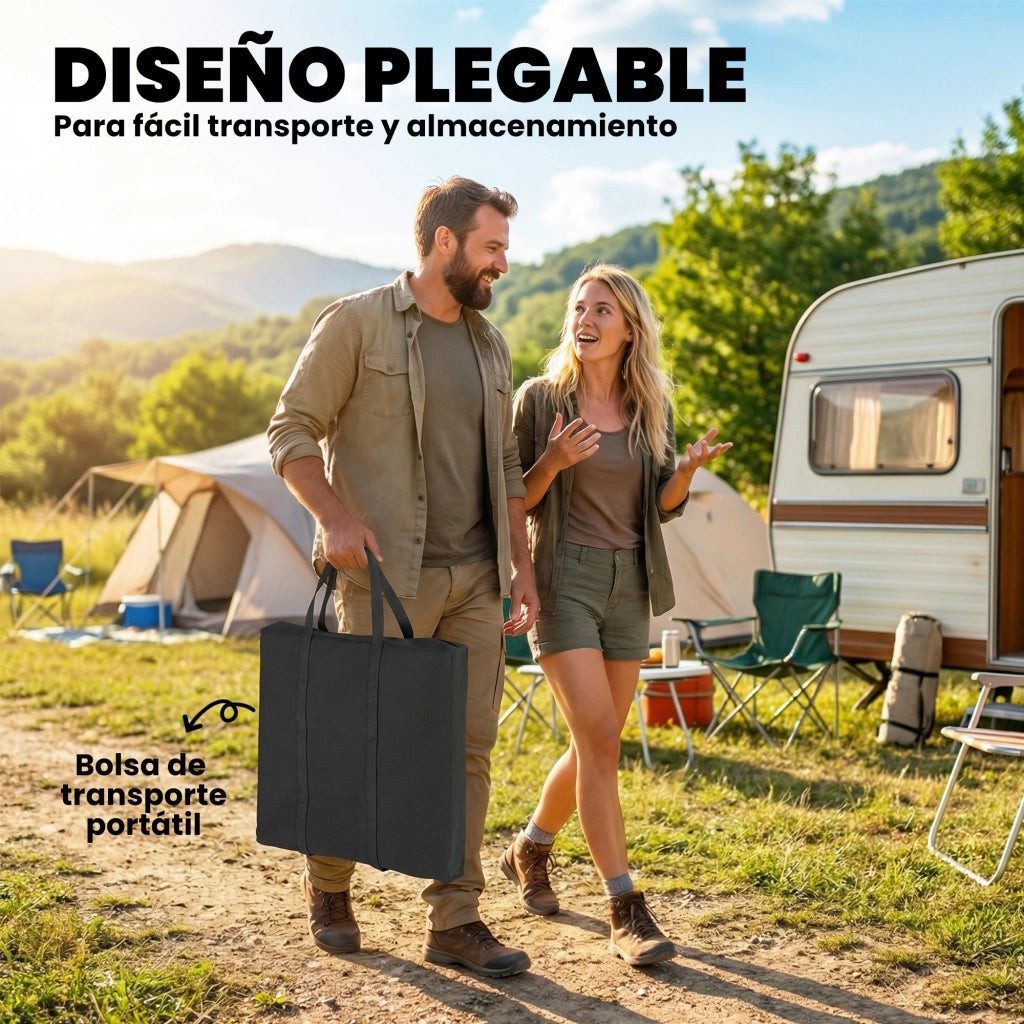 Tavolo da Pesca Pieghevole Regolabile ¨C Zephmum ¨C Grigio 120x60x90