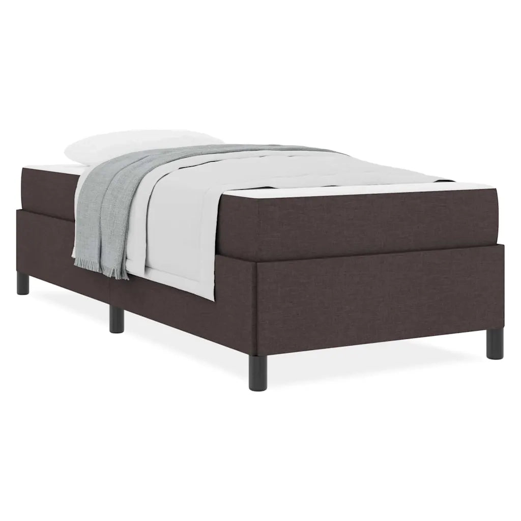 vidaXL Letto a molle Marrone e Nero 90 x 190 cm