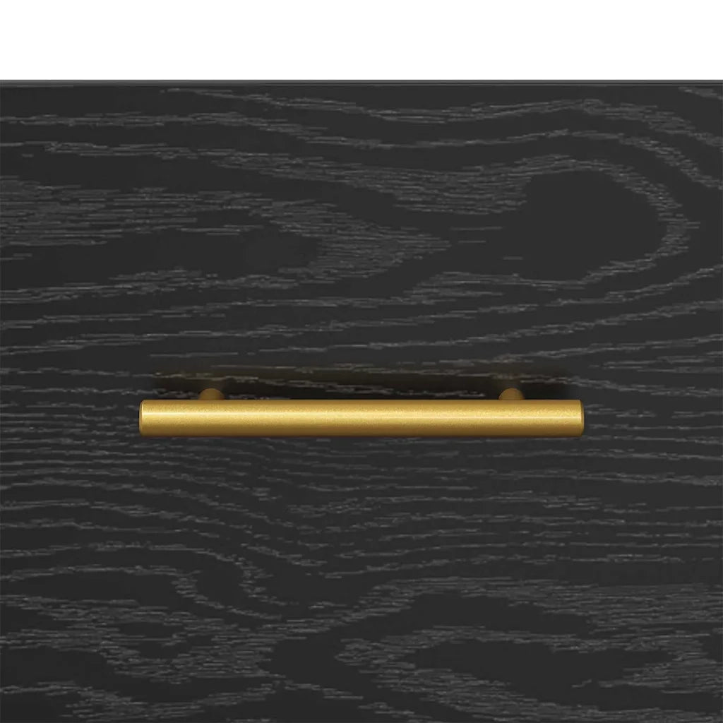 Mobile TV Rovere Nero 150 x 36 x 30 cm Legno multistrato 882319