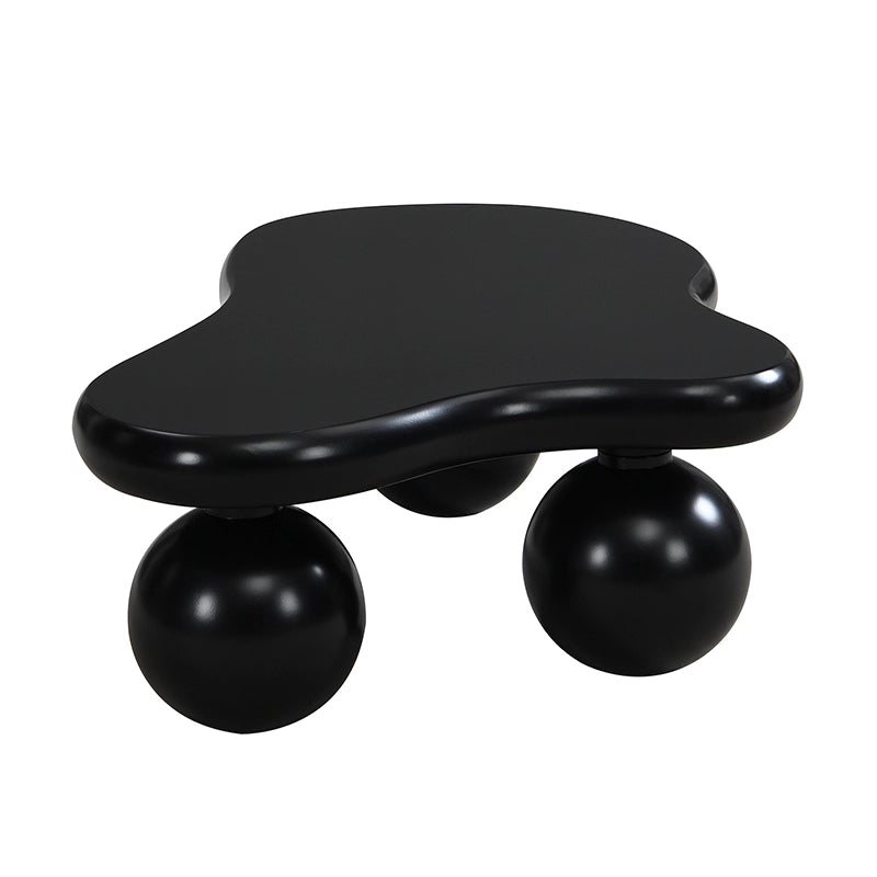 TAVOLINO da caffè 95x62,5x32 cm Nero in MDF con LED 16 colori