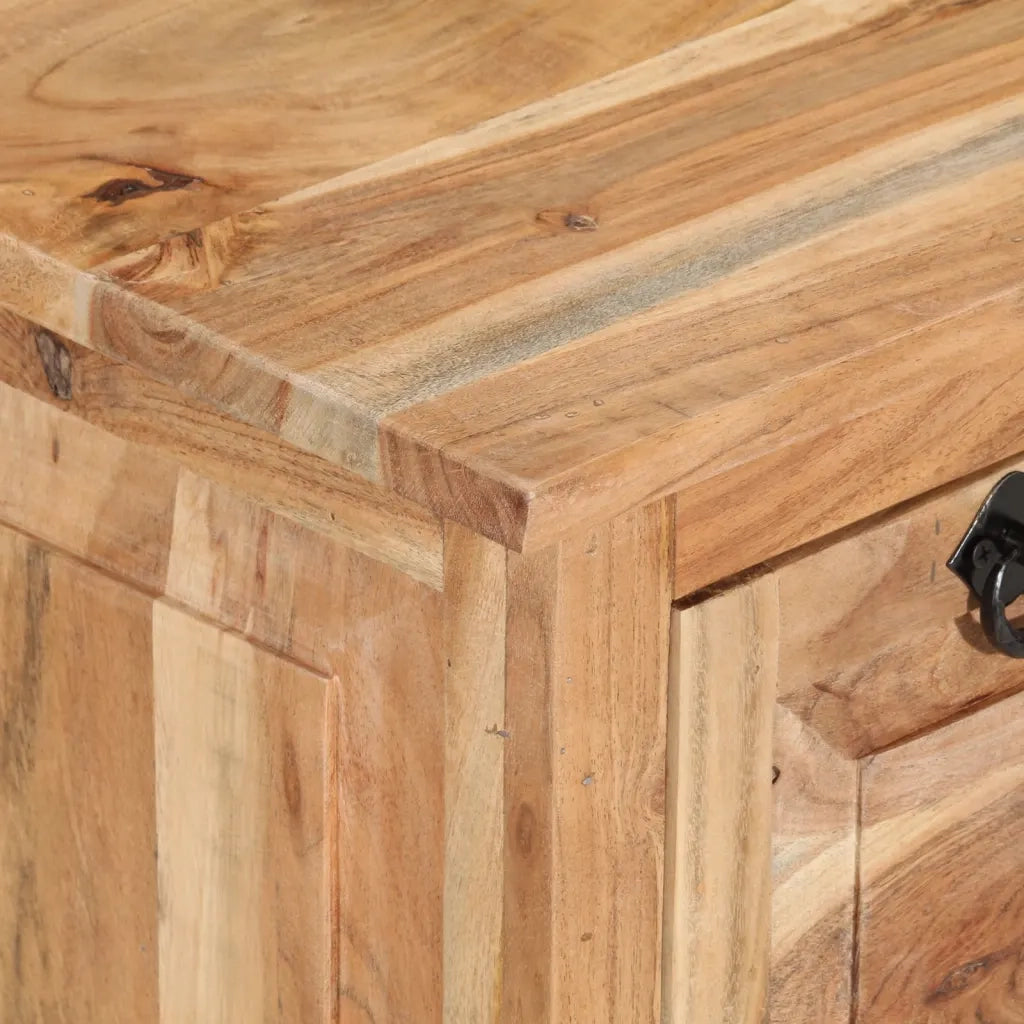Panca con Scarpiera 85x40x45 cm in Legno Massello di Acacia 337826