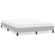 Giroletto senza Materasso Grigio Chiaro 140x210 cm Velluto 4101355