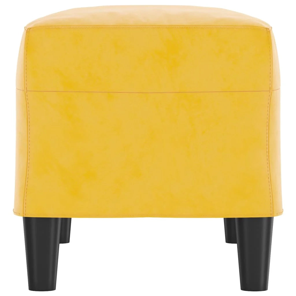 Panca/panca 70 x 35 x 41 cm velluto giallo 02_0010488