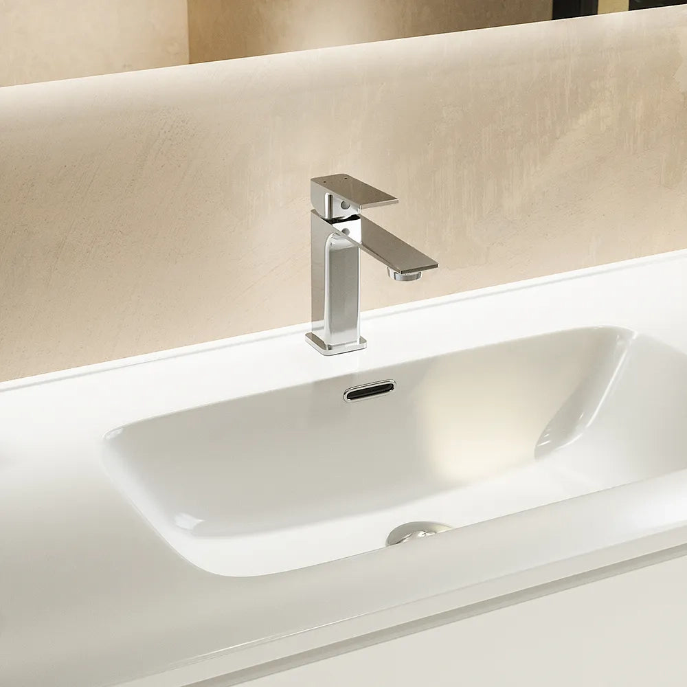 Set miscelatori: lavabo bidet senza scarico e incasso doccia c/deviatore cromato | Ingrid