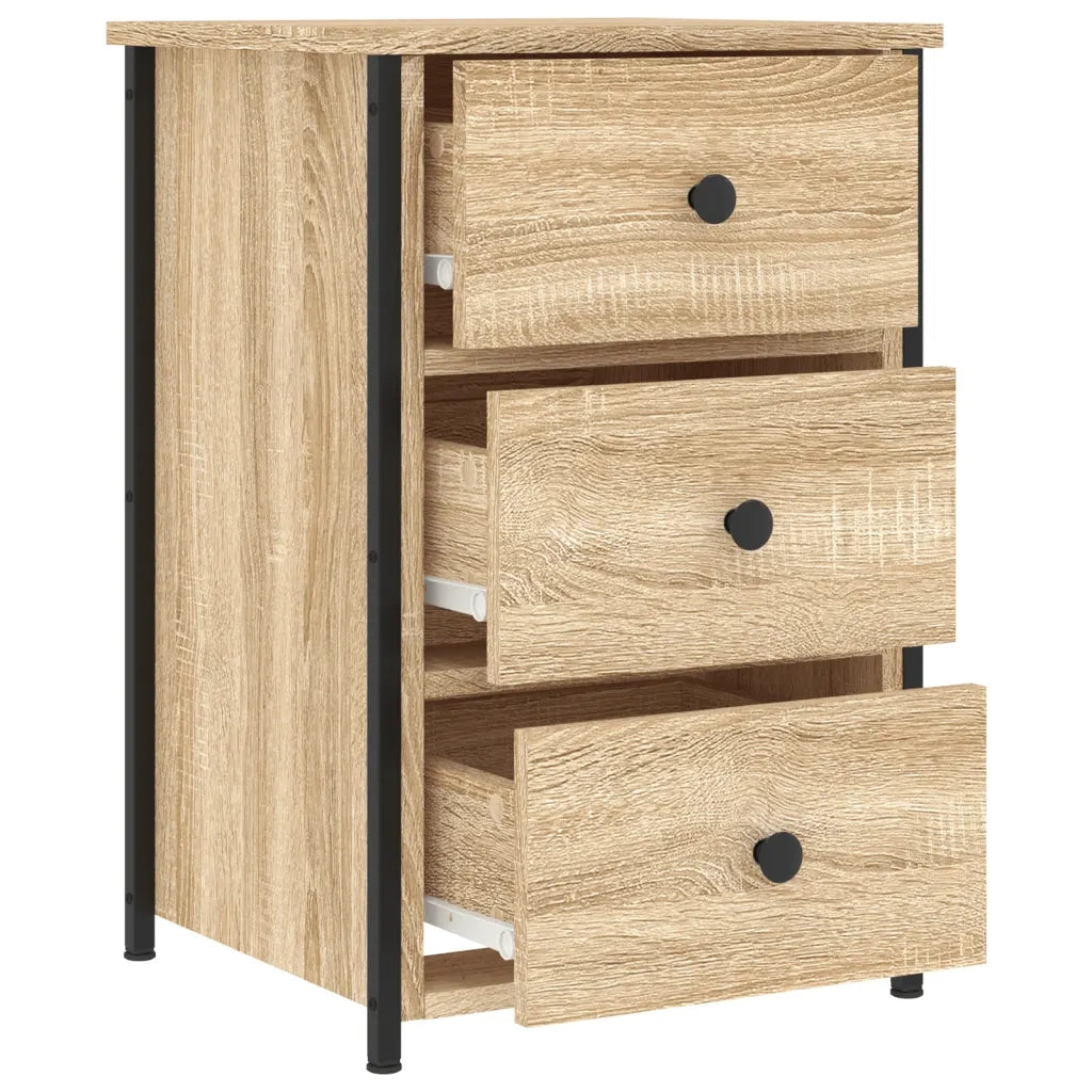 Comodino-Tavolino da notte Rovere Sonoma 40x36x60 cm in Legno Multistrato
