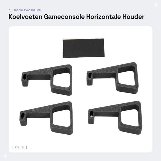 Console houder congelatore con antiscivolo - supporto orizzontale - console elevatore - migliorato scambio termico - materiale ABS - 4 pezzi - console houder congelatore