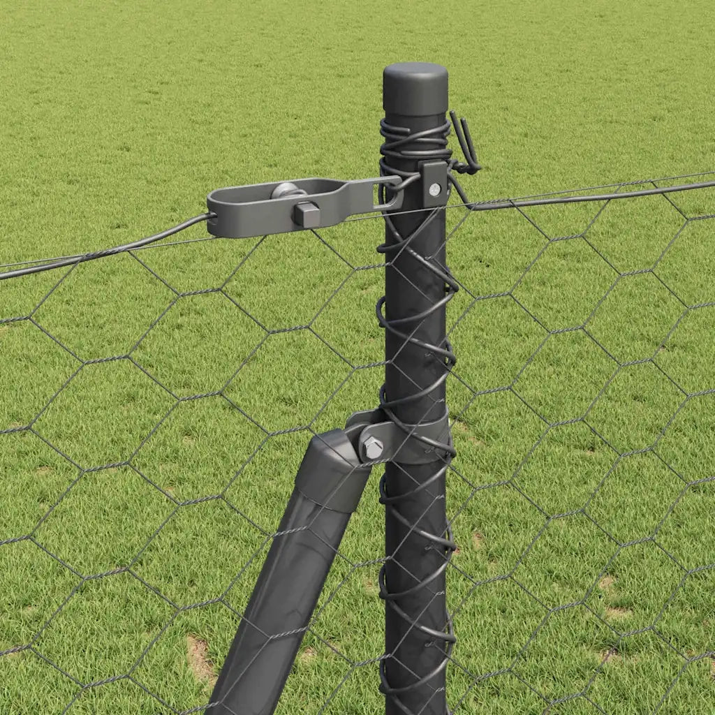 Palo della recinzione Grigio 100 x 1,6 m (rete 50 mm)