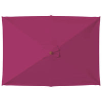 Ombrellone da Esterni con Palo in Legno 150x200 cm Rosso BordÃ²