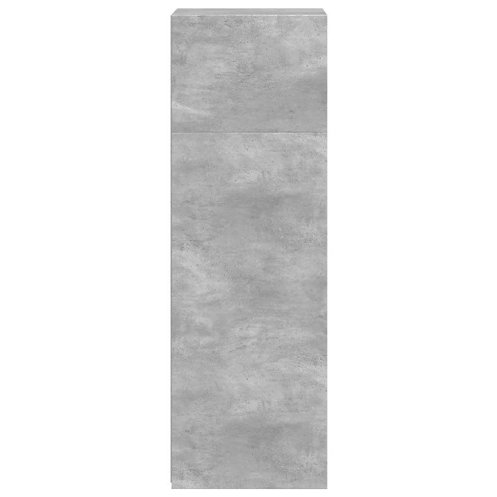 Credenza | Madia | Buffet da pranzo | Armadio da pranzo Grigio Cemento 40x41x124cm in Legno Multistrato