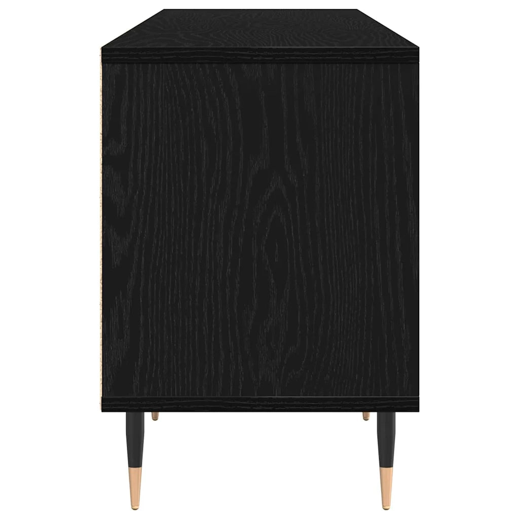 Mobile TV Rovere Nero 150 x 30 x 45 cm Legno multistrato 869075