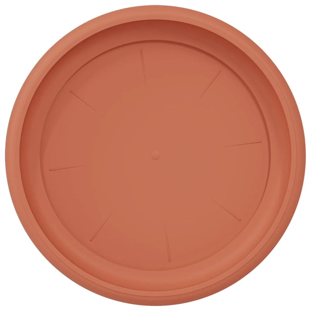 Vassoio Rotondo per Fiori 24 pcs Rosso Mattone Ø 23,5 x 2,5 cm 42020318