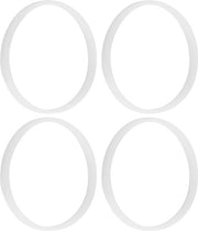 Anello di gomma per sostituzione - O-Ring - Adatto per centrifugatore - 10 cm - Set di 4 - Gomma bianca