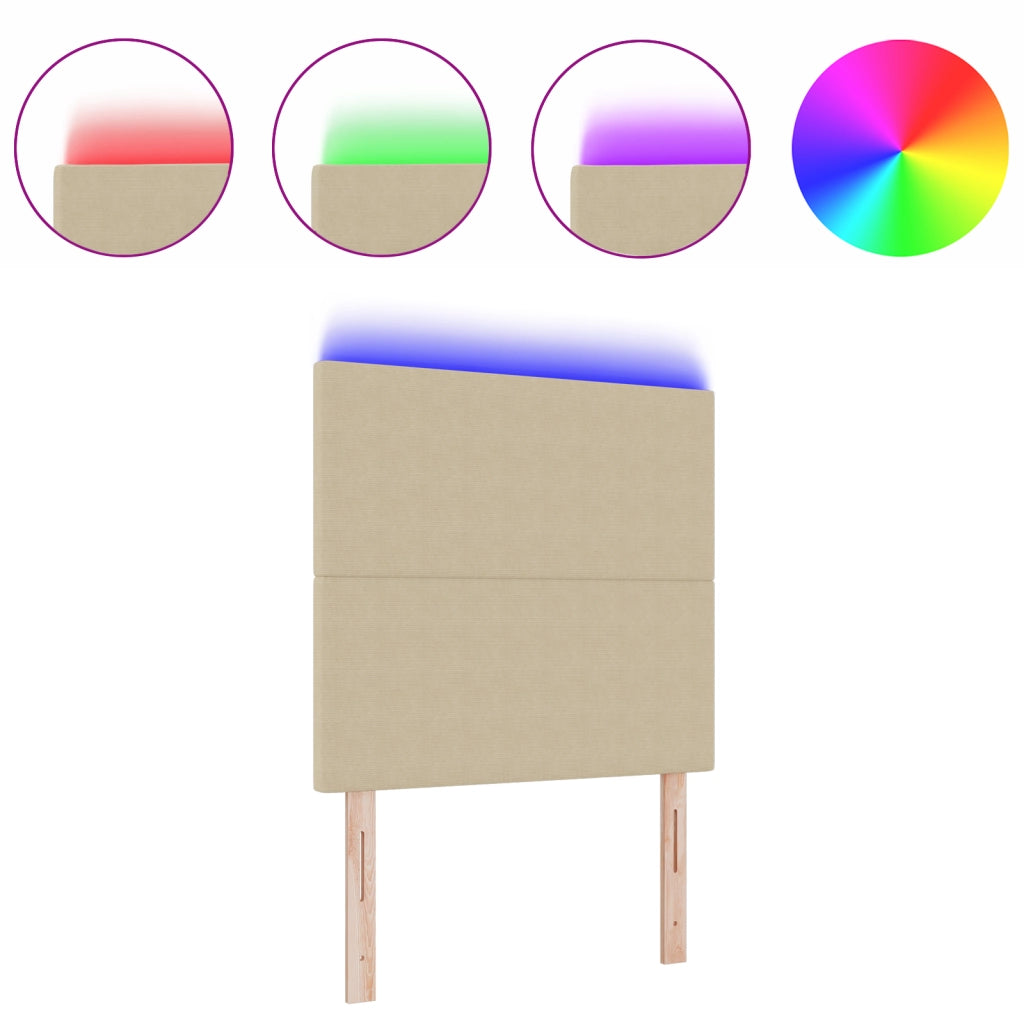 Luce per Testiera a LED Verde Grigio 100 cm in Tessuto Corduroy