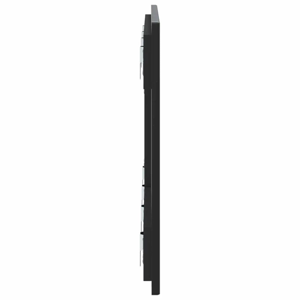 Testiera da Muro UTRECHT Nero Legno ingegnerizzato 897816
