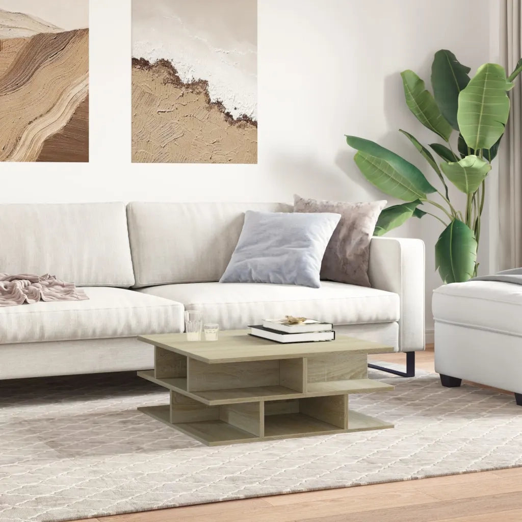 Tavolino da salotto | Tavolino da caff¨¨ | Tavolino da Soggiorno Rovere Sonoma 70x70x29 cm Legno Multistrato
