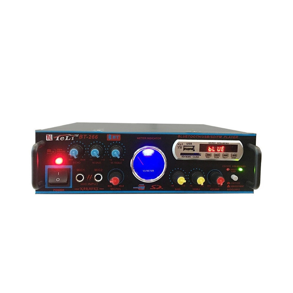 Trade Shop - Amplificatore Audio Karaoke Bluetooth Usb Sd Radio Fm Speaker Telecomando Q-t111 -