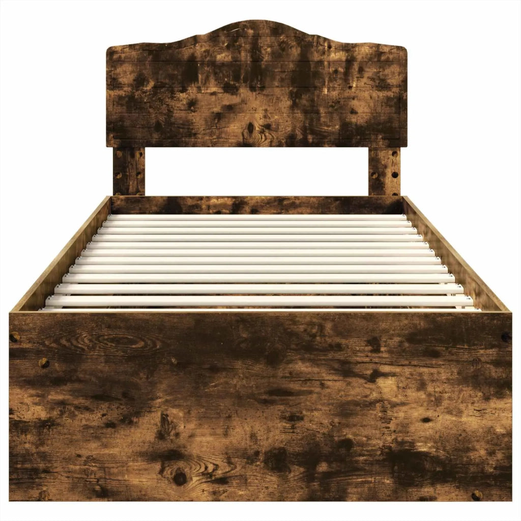 Struttura del letto-Giroletto Rovere fum¨¦ 100 x 200 cm Pino massello 960859