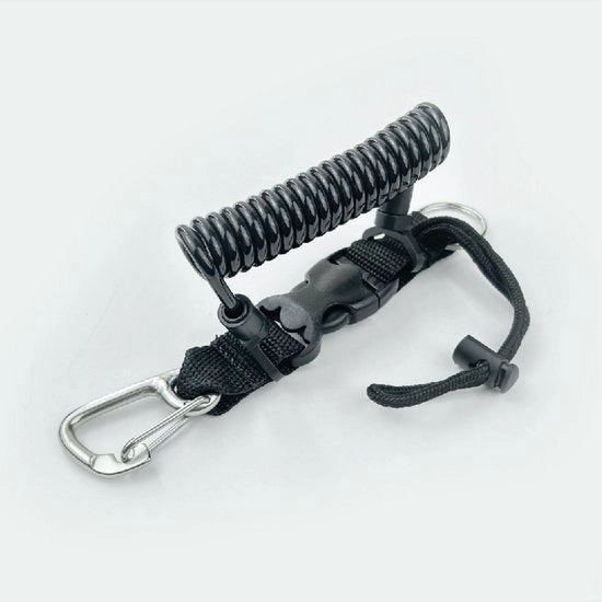 Corda retrattile per fotocamere subacquee per prevenire la perdita, con chiusura rapida.