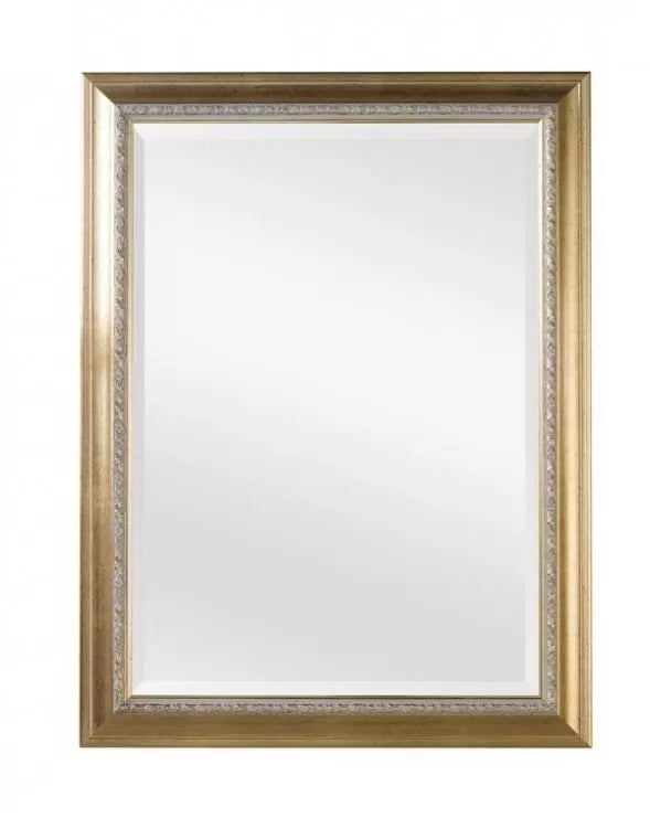 Specchiera in foglia oro rettangolare misure: 62 x  82 x sp. 3