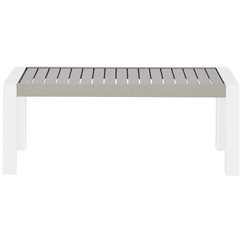 Tavolino da giardino Taupe Aluminium 120 x 170 cm Spazio pranzo all'aperto