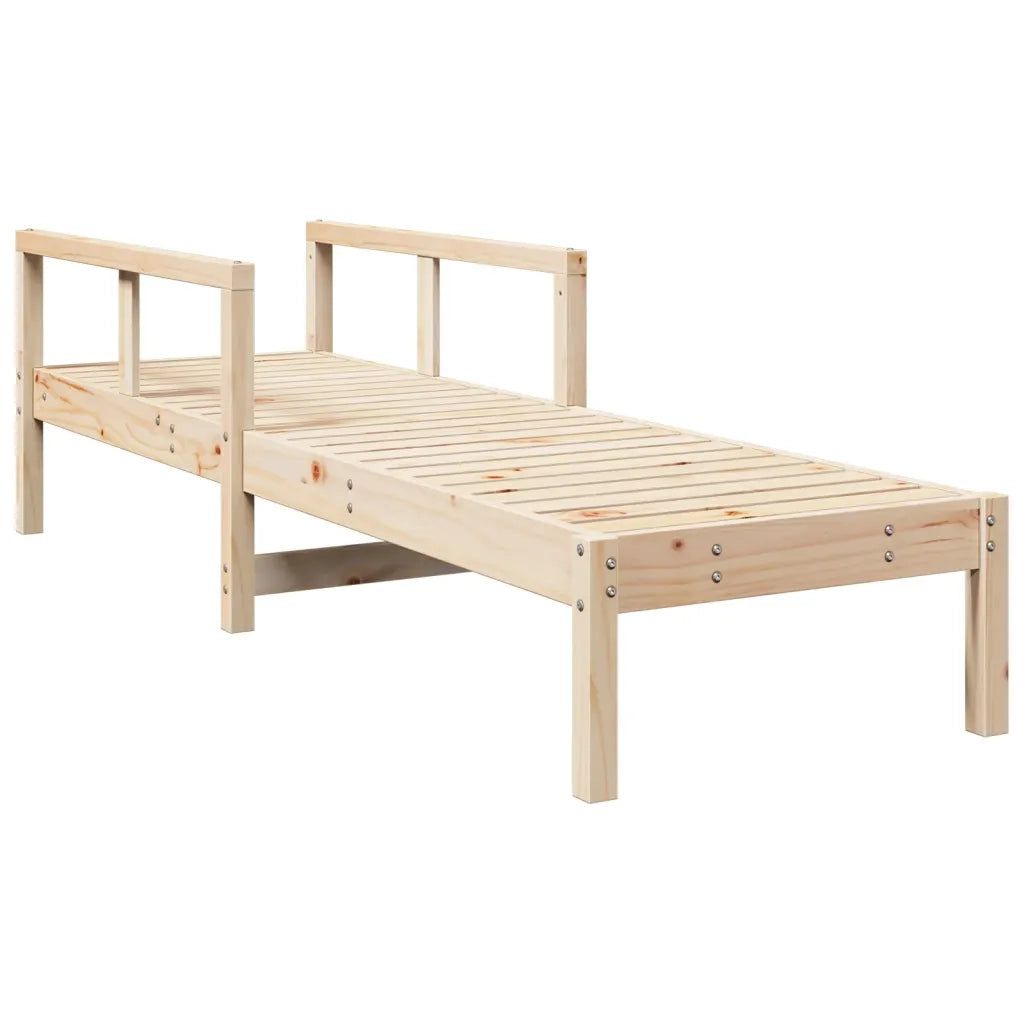 Lettino Prendisole | Sdraio da giardino | Lettino da sole 199,5x62x55 cm in Legno Massello di Pino