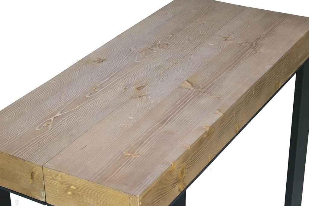 Consolle allungabile 90x40/190 cm Tecno Small Premium Abete Tinto telaio Antracite
