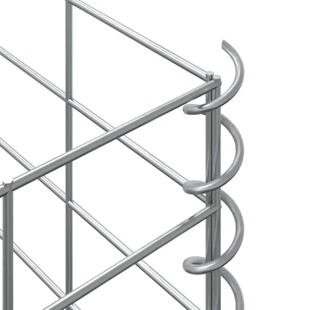 Fioriere Rialzate a Gabbione 3 pz 30x30x50 cm in Ferro 151248