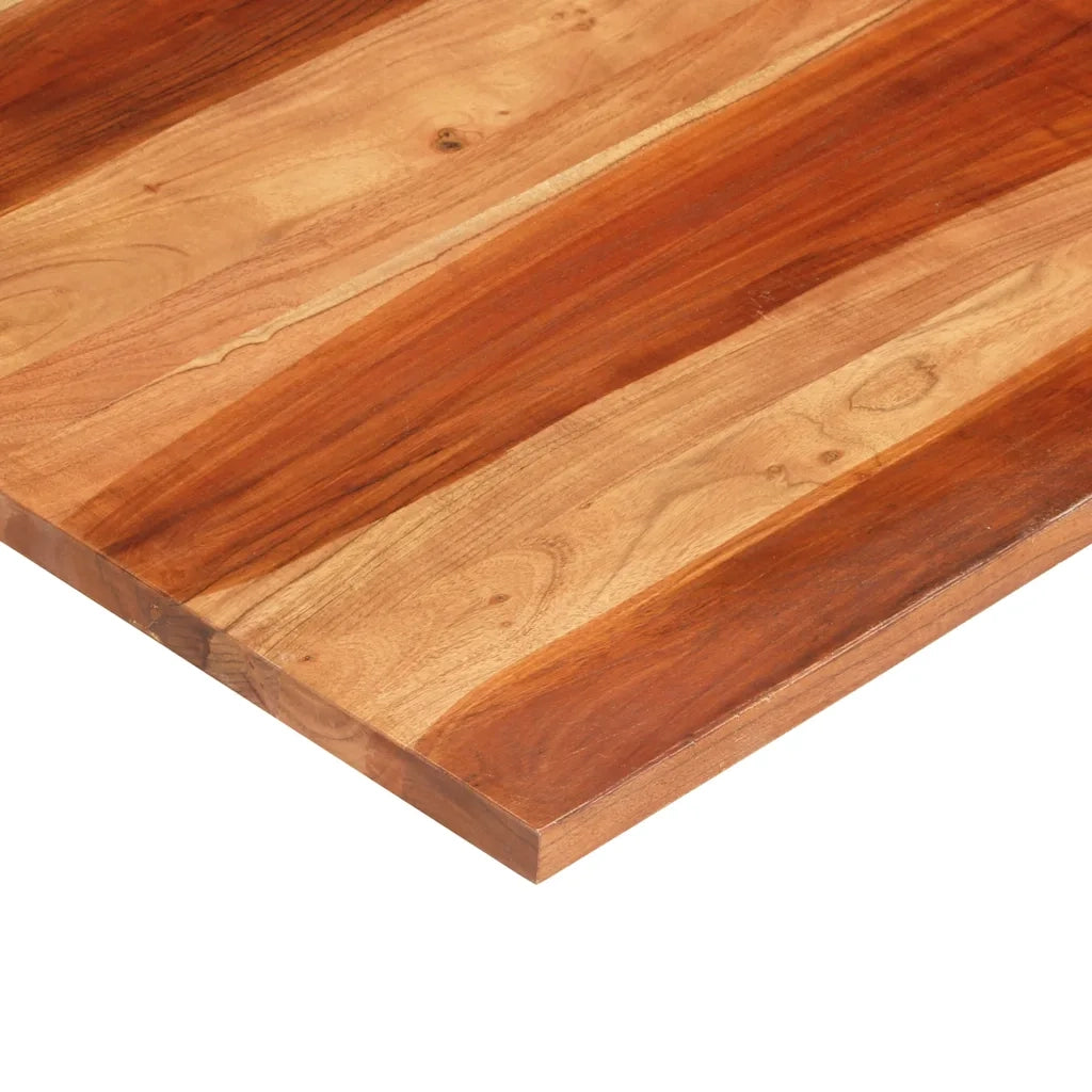 Piano Tavolo in Legno Massello di Acacia 25-27 mm 70x70 cm 285995
