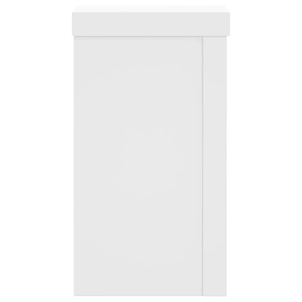 Portavasi mobili per fiori set da 2 10 x 10 x 18 cm legno ingegnerizzato bianco 02_0045261
