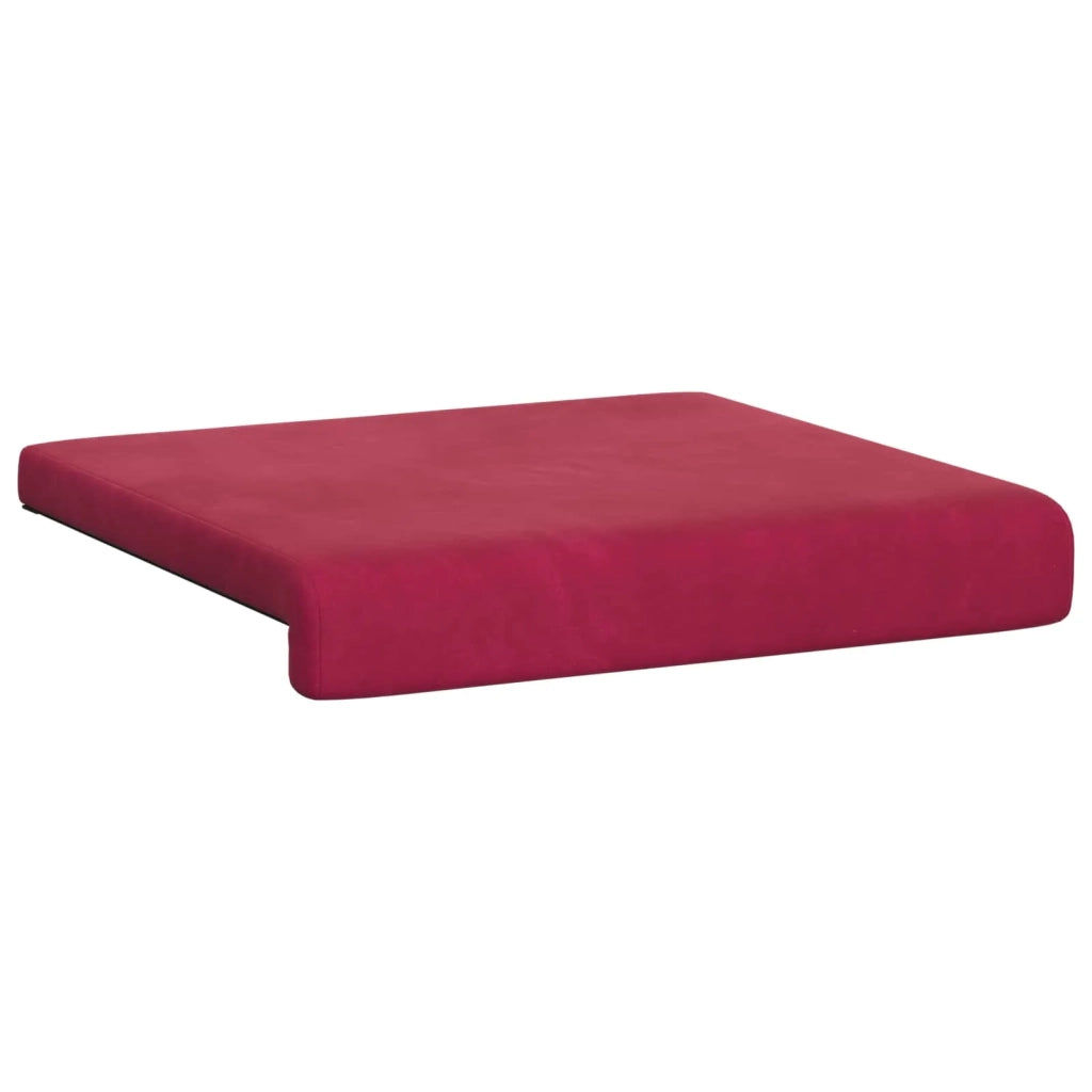 Cuscino per panchina 4 pcs Velluto Rosso Vino Profondità 35 cm 42043103