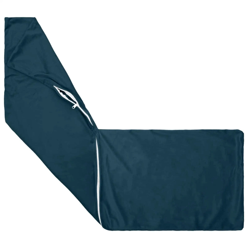 Cuscino con cuscino HEERLEN Blu 40 x 145 cm Velluto 926097