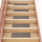Tappetini per Scale Autoadesivi 30pz Crema 60x25cm Rettangolare