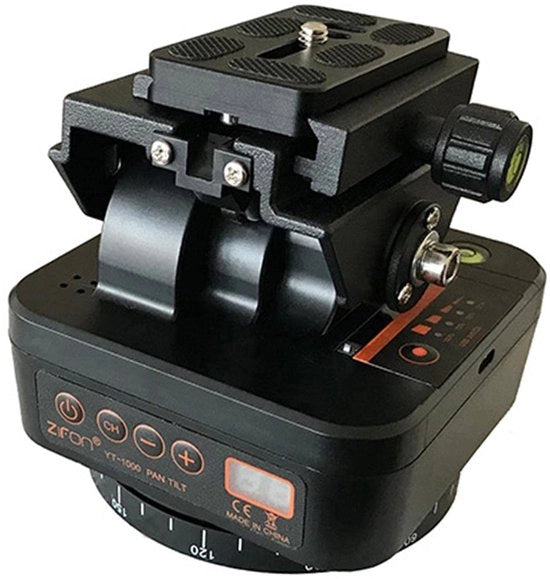 Testa Tripode Panoramica Motorizzata con Controllo Remoto Rotazionale per Fotocamere e DSLR Action Camera, Ideale per Fotografia e Videografia