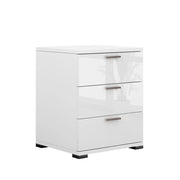 Comodino camera da letto Marseille Bianco lucido 46.2 x 60 cm Vicco