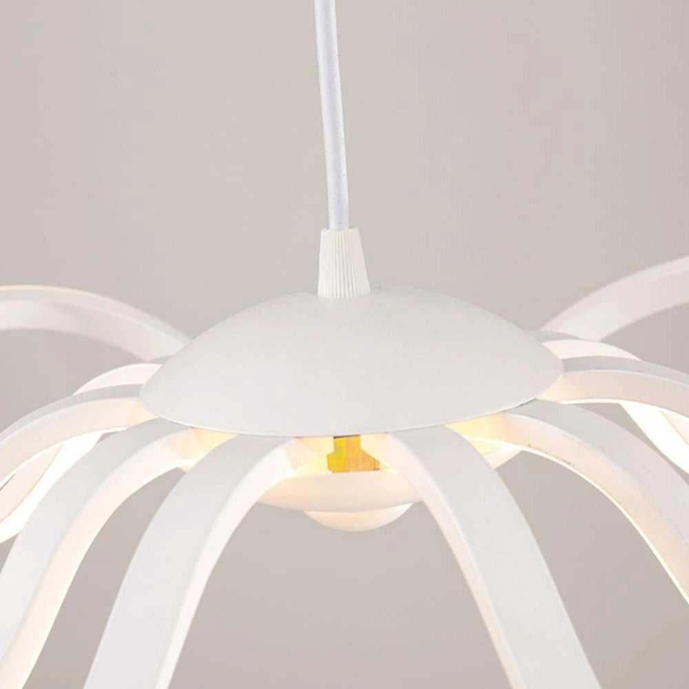 Trade Shop - Lampadario Soffitto Led 45w Fiore Moderno Lampada Luce Fredda Calda Naturale B38 -