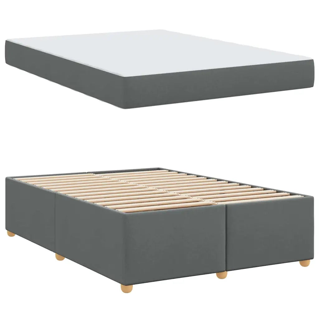 Struttura del letto Grigio scuro 140 x 200 cm Tessuto 3399357