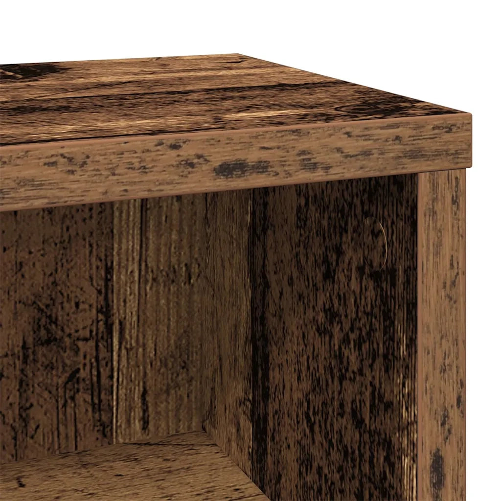 vidaXL Mobile Porta CD Legno Vecchio 21x20x88 cm in Legno Multistrato