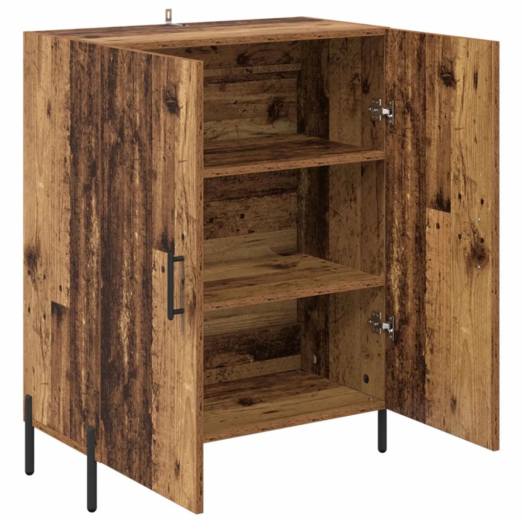 Credenza | Madia | Buffet da pranzo | Armadio da pranzo Legno vecchio 69,5 x 34 x 90 cm Legno multistrato
