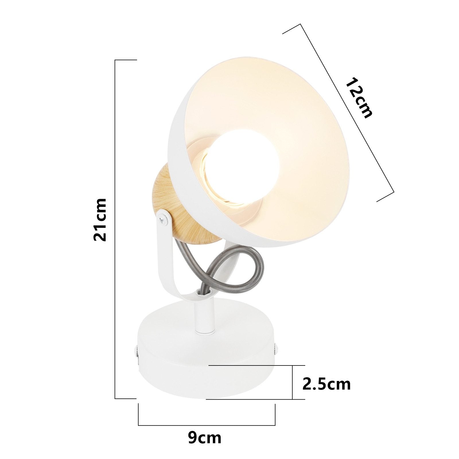 ZMH Faretto da soffitto 1 fiamma retro E27 industriali per corridoio cucina