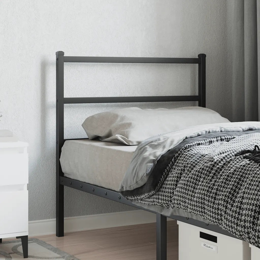 Testiera | Testata di Ricambio in Metallo Nero 90 cm