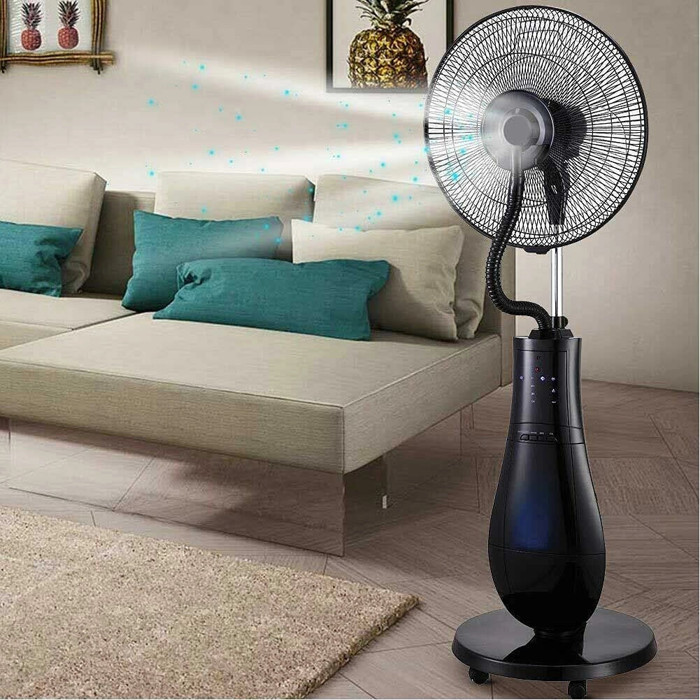 Ventilatore con nebulizzatore ionizzatore dcg modello sfera ve1462tt