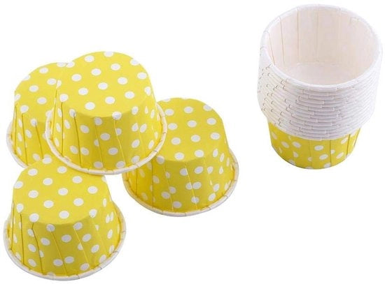 Forme per muffin 100 pezzi - Forme per cupcake - Coppe decorative - Carta per confezionamento - Prodotto multifunzionale - Forme per muffin